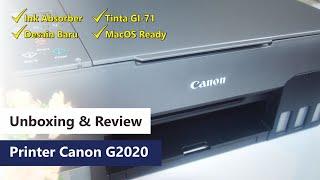 Unboxing & Review Printer Canon Pixma G2020