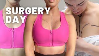 RAW AND REAL BOOB JOB SURGERY VLOG | breast augmentation vlog | day of surgery vlog