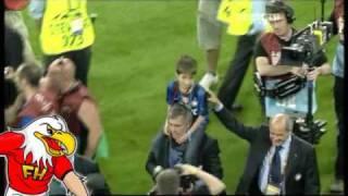 Mourinho last moments with Inter Milan after the UCL final 2010