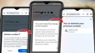 How to Remove Phone Number from Facebook You can't make this change at the Moment 2024