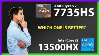 AMD Ryzen 7 7735HS vs INTEL Core i5 13500HX Technical Comparison