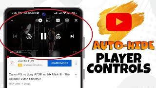 How to auto hide youtube player controls | Auto Hide Youtube player controls