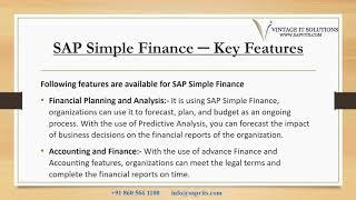 SAP Simple Finance Training Video