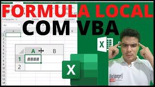 Como usar Formula Local no VBA, Como Inserir Formula no Excel com VBA, Como Somar com VBA