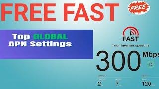 Free fast internet Global APN setting: all networks