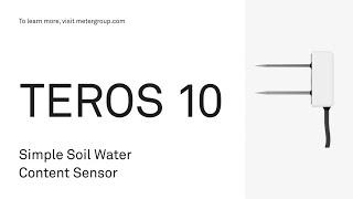 TEROS 10 Simple Soil Water Content Sensor