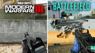 Modern Warfare 3 VS. Battlefield 2042 - Physics & Details Comparison