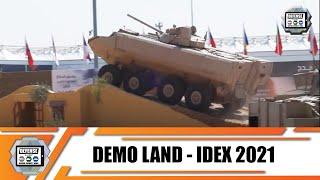 IDEX 2021 Live Land Demontration  tactical & combat armored vehicles Abu Dhabi United Arab Emirates