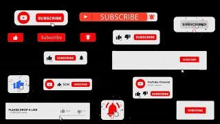 Top 10 subscribe button | subscribe button black screen | no copyright | free download