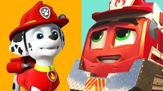 PAW Patrol and Mighty Express to the Rescue  | Cartoons for Kids