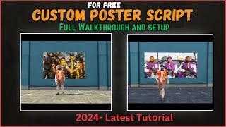 Free | Qbcore | Esx | Custom Poster Script | Put Any Picture In Wall | Or Logo | 2024