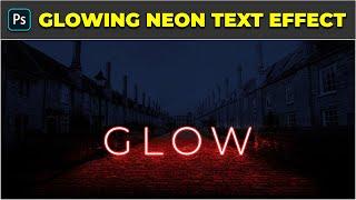 Glowing Neon Text Effect - Photoshop Tutorial