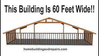 How To Build Longer or Wider Building Using Rafters And Beams Instead of Engineered Roof Trusses
