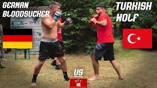 German Kickboxer vs Turkish Wolf | Brutal KO | K1 Streetfight | RFC 02       #RFC #boxing