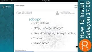 How To Install Sabayon 17.08