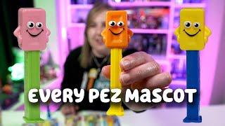 Every PEZ Mascot Dispenser including the Newest Raspberry Mascot