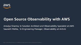 Open Source Observability with AWS - AWS Virtual Workshop