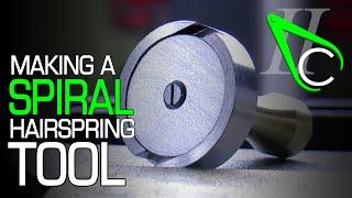 Making A Spiral Hairspring Forming Tool