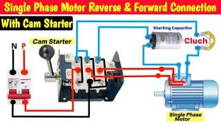 Single Phase Clutch Motor Reverse Forward Connection With Cam Starter @MianElectric