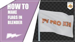 Blender2.8 : How to make flags (EASY)