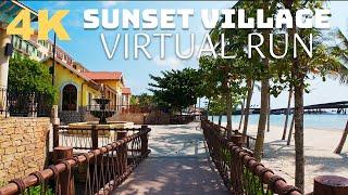 VIRTUAL RUN | 4K HDR | Sunset Village | VIETNAM