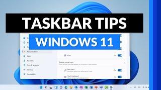 Windows 11 taskbar | How to customize it and other Taskbar features and tips #shorts