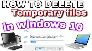 How to delete temp files in dell laptop | How to delete temporary files in windows 10