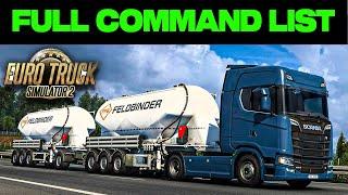FULL Console Commands guide for ETS 2 & ATS | (Teleport, Time, Traffic Settings)