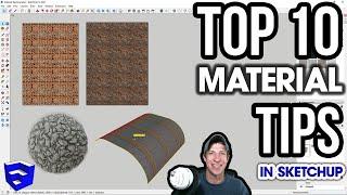 My 10 BEST TIPS for Working With MATERIALS in SketchUp!