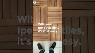 The Woof Life IPE Deck Tiles for homes | interior and exterior | residential and commercial