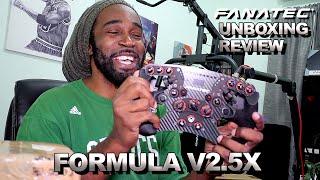 UNBOXING NEW Fanatec ClubSport Formula v2.5 X Steering Wheel REVIEW