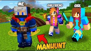 Speedrunner VS Hunter With My Cute Girlfriends But, I Became a Doctor Strange in Minecraft.....