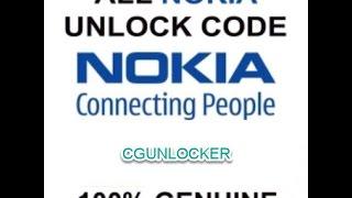 Any Nokia Unlock Code  100% Genuine No error Get Yours Today!