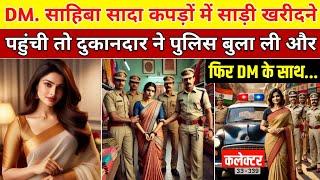 सादा कपड़ों में DM. मैडम साड़ी खरीदने पहुंची; तो दुकान वाले ने पुलिस बुला ली और फिर | Heart Touching