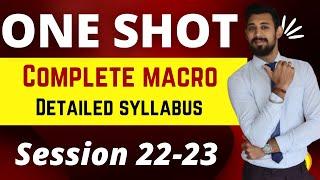 Complete One shot Macro eco | Full detailed Syllabus | Must watch