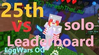 【Today's Victim 25th Leaderboard player】OG EggWars CubeCraft bedrock minecraft PVP server game solo