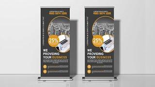 Make a Fantastic Business Roll Up Banner | Photoshop Tutorials