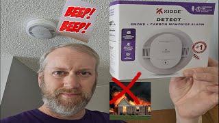 How To Install Hardwired Smoke / Carbon Monoxide Detector - DIY Step By Step Instructions "KIDDE"