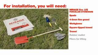 Mirage EVO 2 - 2cm Thick Porcelain Pavers - Installation onto grass tutorial