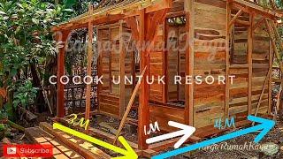 Detail rumah kayu murah, berapa harganya ???