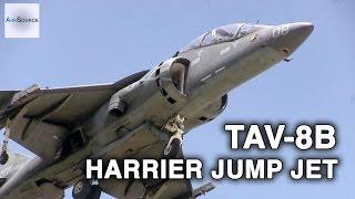 TAV-8B Harrier Jump Jet in Action! Vertical Takeoff & Landing