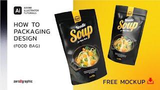 Packaging Design Tutorial  in Adobe Illustrator (Food Pouch)