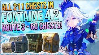 Genshin Impact 4.2 Complete 211 Chest Guide! 100% Complete! | ROUTE 3 - 60 CHESTS