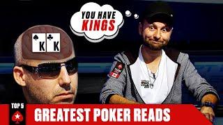 Daniel Negreanu Can Read Minds - TOP 5 POKER READS ️ Poker Top 5 ️ PokerStars