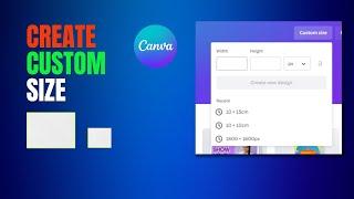 How to create s custom size in Canva | Dimensions limitations in Canva
