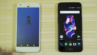 Pixel XL Android 8.0 Oreo vs OnePlus 5 - Speed Test! (4K)