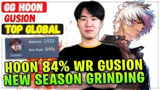 Hoon 84% Win Rate Gusion, New Season Grinding [ Top Global Gusion ] jokbal - Mobile Legends Build