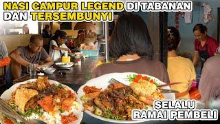 NASI CAMPUR BALI LEGEND DAN TERSEMBUNYI DI TABANAN ‼️ 12K PORSI BESAR  MEK CONG