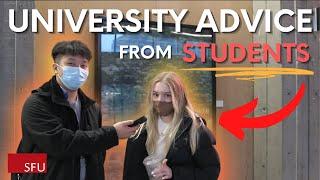 UNIVERSITY ADVICE for *NEW* UNIVERSITY STUDENTS | SFU