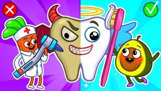  Dentist Check Up - Protect Your Teeth  and Learn Other Healthy Habits for Kids with Pit & Penny 